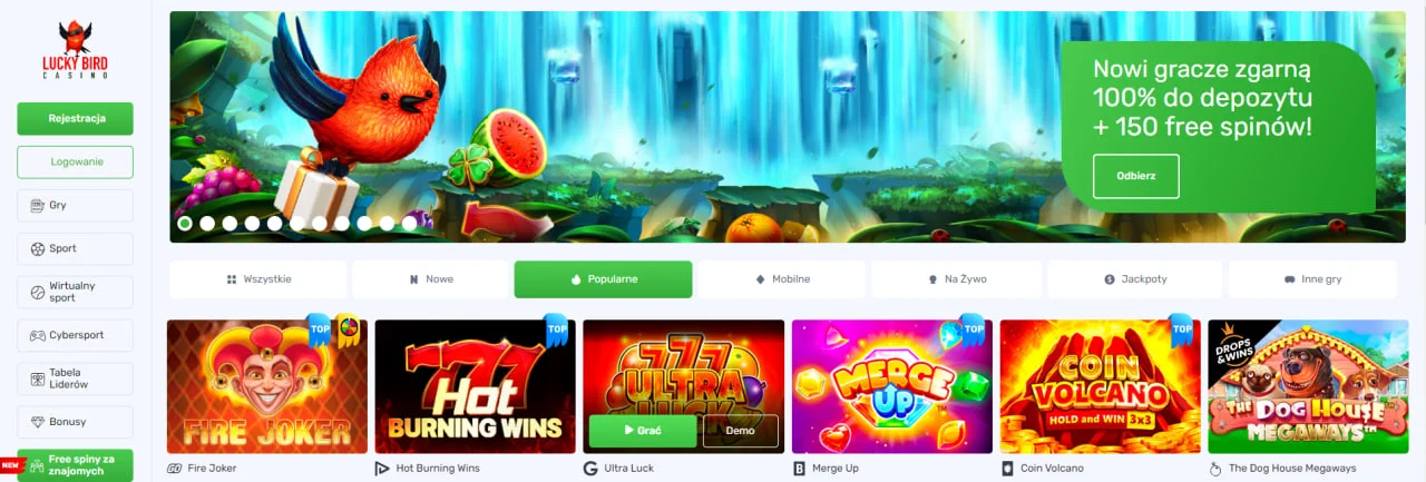 Recenzja Lucky Bird Casino