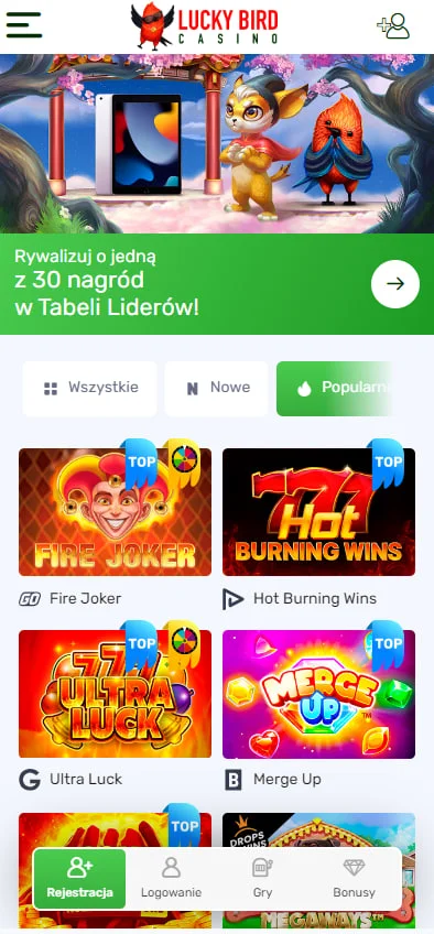 Lucky Bird Wersja Mobilna